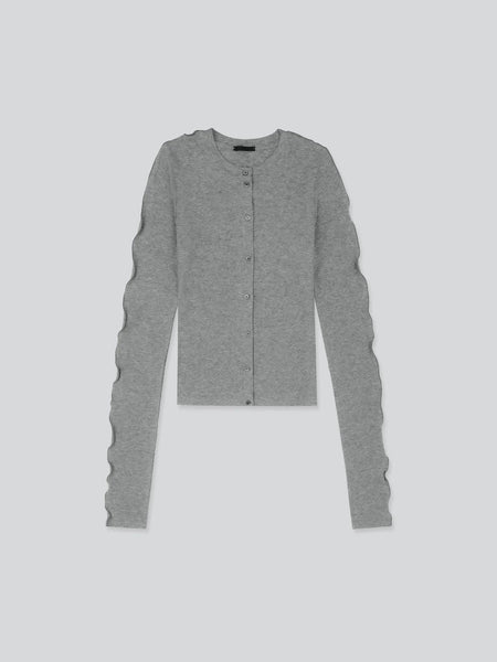 LINE CARDIGAN - light grey