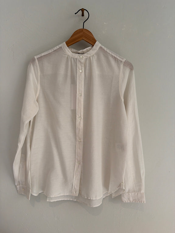 Silk and cotton shirt - off white
