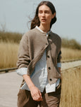 Bine wool cardigan - pure soil