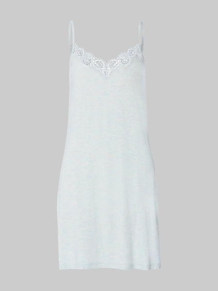 Natural Elegance Spaghetti Dress 90cm - blue melange