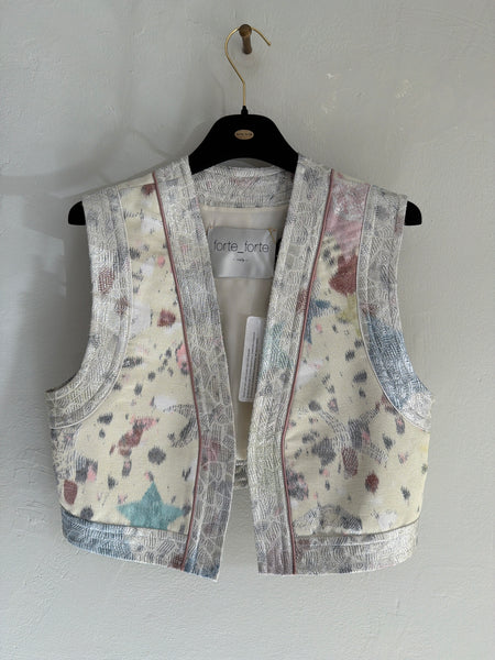 “Les folies” jacquard Vest - lucente