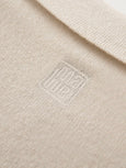 CASHMERE SHORT SLEEVE POLO - paper