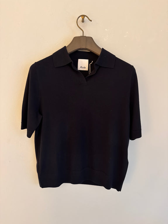 Polo neck sweater - navy