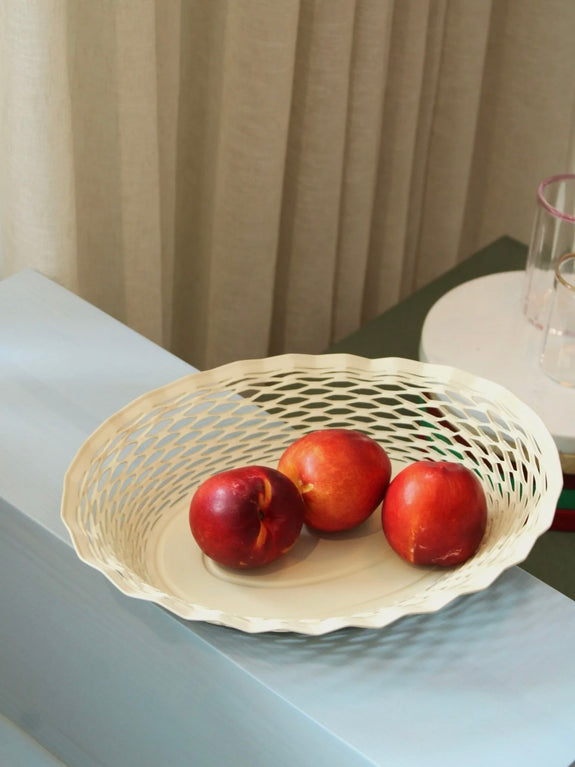 Bread basket oval - creme