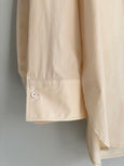 Grandfather shirt with tape details - honey
