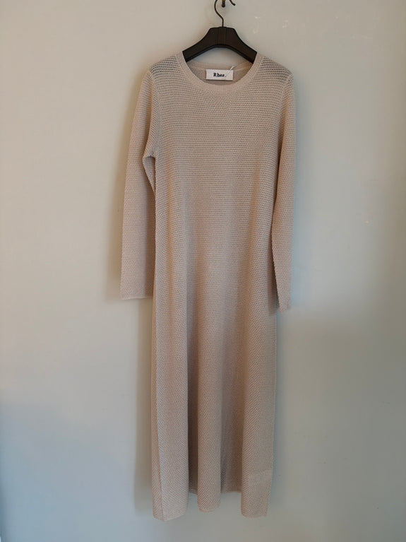 Silk paper dress - Sand
