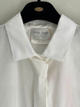Oversized shirt in cotton poplin - white