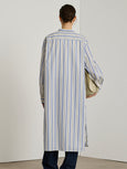 Dolores dress - stripe blue / white