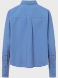 SYLINA GARMENT DYED POPLIN shirt - RIVERSIDE BLUE