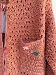 Embroidered cardigan - roseo
