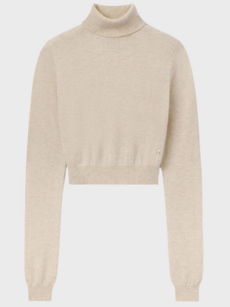 ETIENNE CASHMERE SWEATER - HEATHER OATMEAL