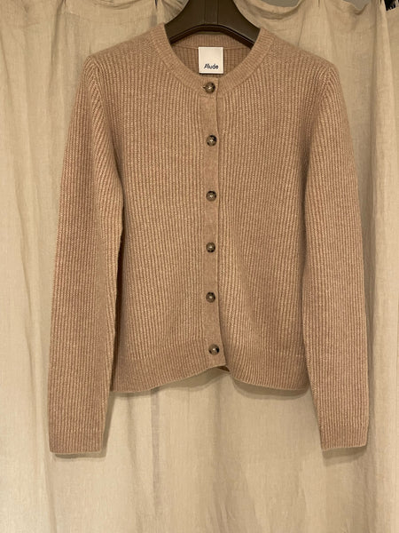 Cashmere/Silk rd cardigan - oat