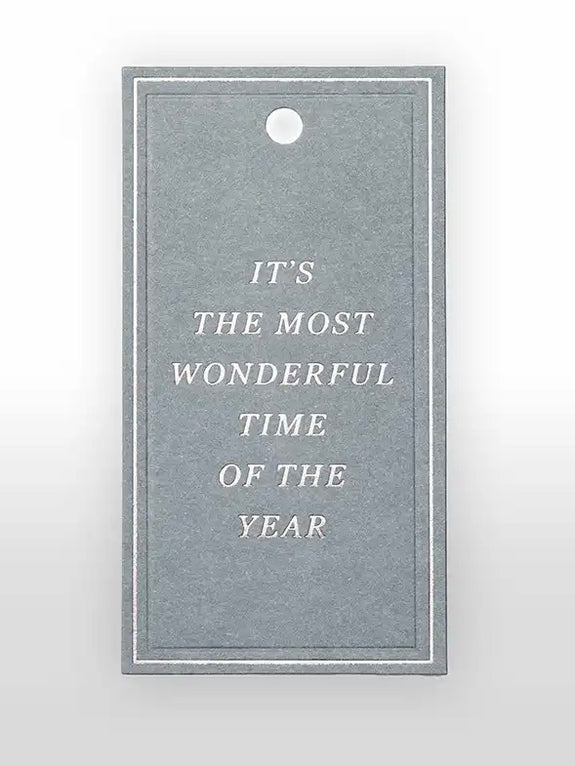 To/From Christmas tag - grey