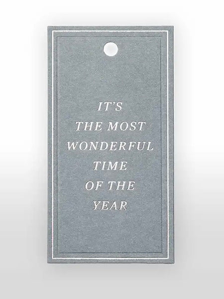 To/From Christmas tag - grey