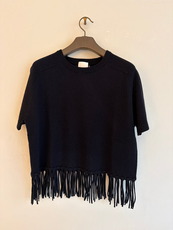 Sweater fringes - navy