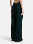 High–waisted corduroy trousers - jade