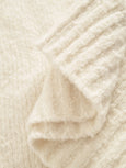 KYRO MERINO SILK BUBBLE KNIT - ivory