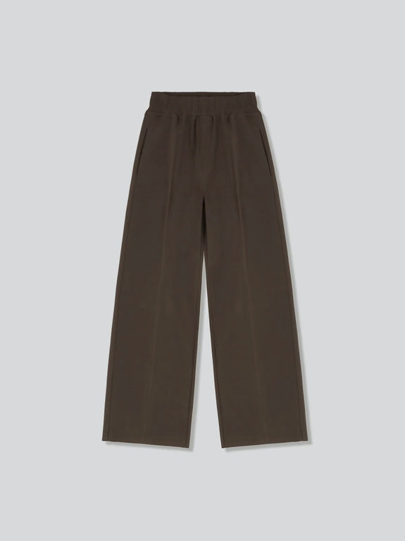 LAY2 DRAWSTRING TROUSER - cocoa brown