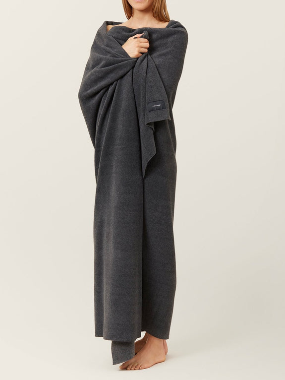 Fleece Blanket HIMALAYA - dark grey