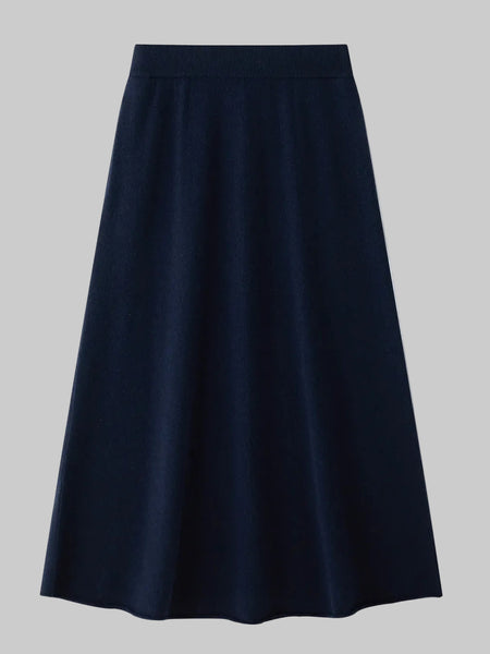A-line cashmere skirt - night