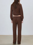 STRAIGHT LEG SWEATPANT - chocolate