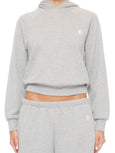 Shrunken Hoodie Sweatshirt - Heather Grey