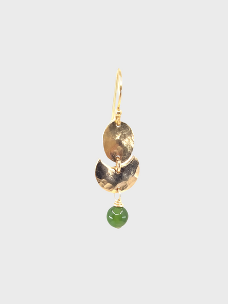 Flavia earring - green jade