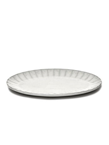 Inku Plate Oval L - White