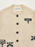 Macha vest – Mix pure ecru