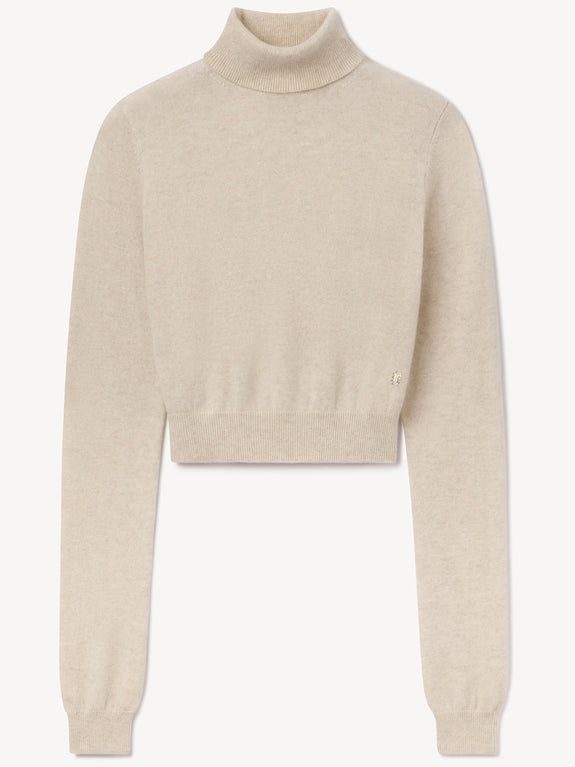 ETIENNE CASHMERE SWEATER - HEATHER OATMEAL