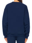 OVERSIZED CREWNECK SWEATSHIRT - NAVY