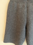 Knitted shorts - Mid grey