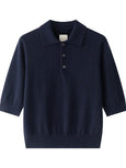 CASHMERE SHORT SLEEVE POLO - night