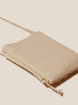 TRENA Flat Square Crossbody Bag - sand