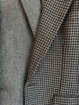 Contrasted blazer in grey and blue tones