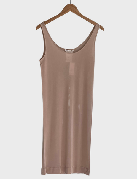 Sporty slip dress Mulberry silk - rosie beige