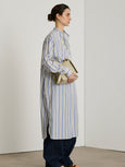 Dolores dress - stripe blue / white