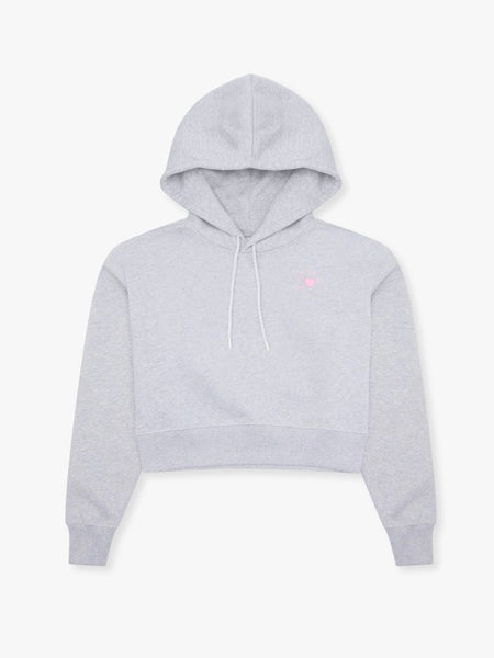 Organic fitted Hoodie - heather grey