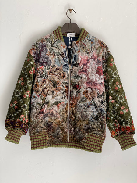 KANADAG Bomber Jacket Viscose Silk