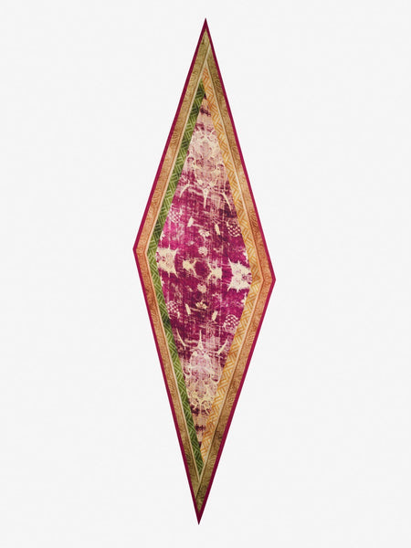 ALOEUW Scarf Silk 65x120 - Multicolor purple