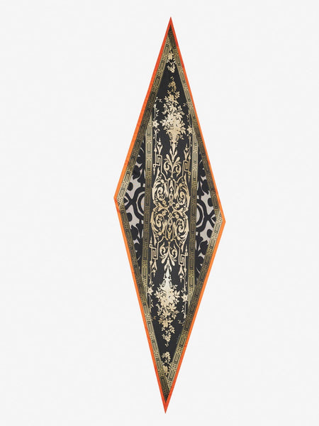 ALOEUW Scarf Silk 65x120 - Multicolor orange