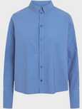 SYLINA GARMENT DYED POPLIN shirt - RIVERSIDE BLUE