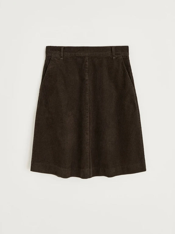 Estelle skirt short corduroy - Smokey brown