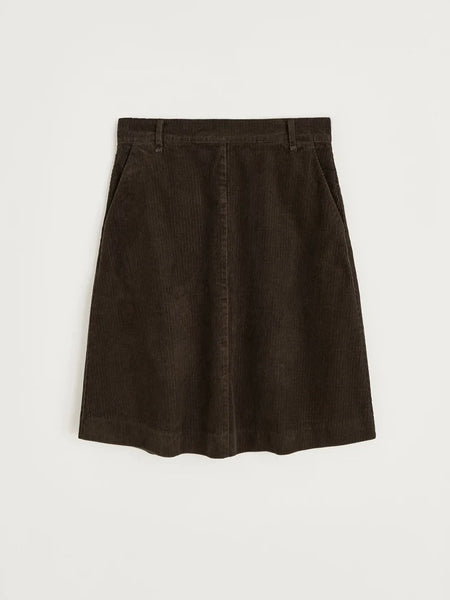 Estelle skirt short corduroy - Smokey brown