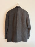 Contrasted blazer in grey and blue tones