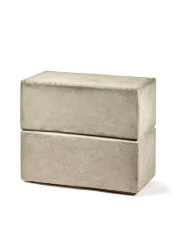 Pawn Rectangular Concrete Stool