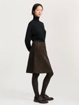 Estelle skirt short corduroy - Smokey brown