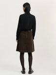 Estelle skirt short corduroy - Smokey brown