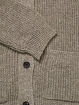 Bine wool cardigan - pure soil