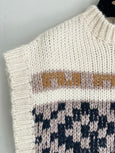 Attica jacquared vest - avorio